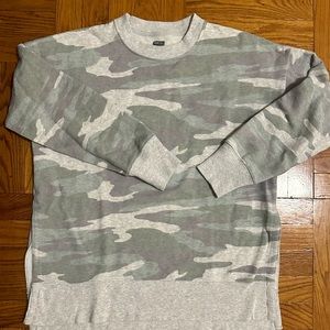 NWOT Aerie Camo Oversized Crewneck Sweatshirt